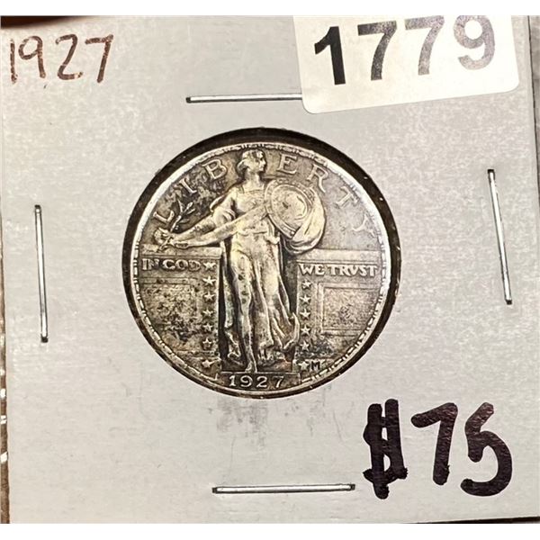 1927 Standing Liberty Quarter CHOICE AU