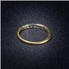 Image 2 : 1.6 DWT 18 KT Gold w/ Dimd Lining Ring Sz: 7