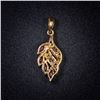 Image 2 : 1.1 DWT 14 KT Gold Pendant w/ Dimds & Gems