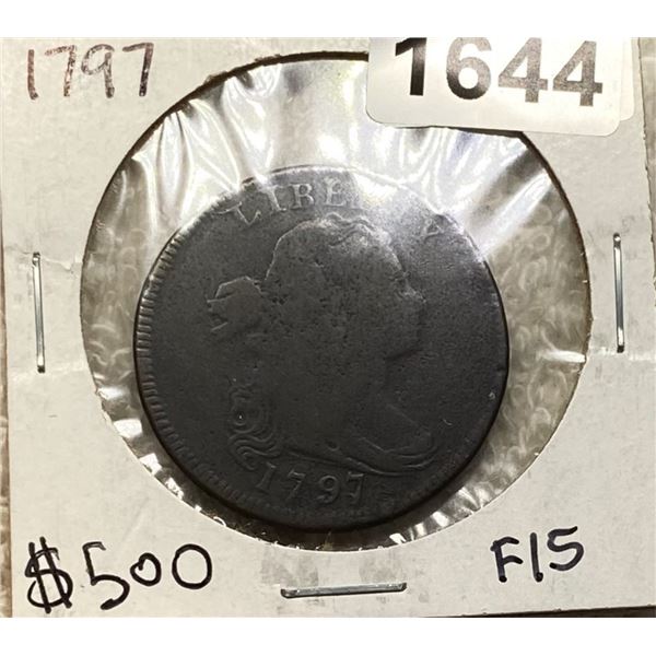 1797 Draped Bust Cent NICELY CIRCULATED