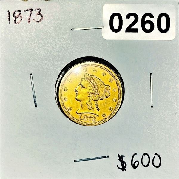 1873 $2.50 Gold Quarter Eagle - BU