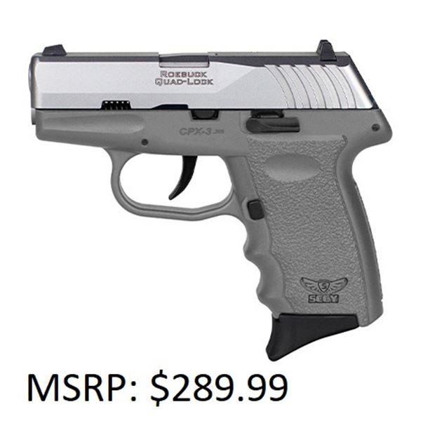 SCCY CPX1 Satin Slide, Sniper Grey Frame 9mm