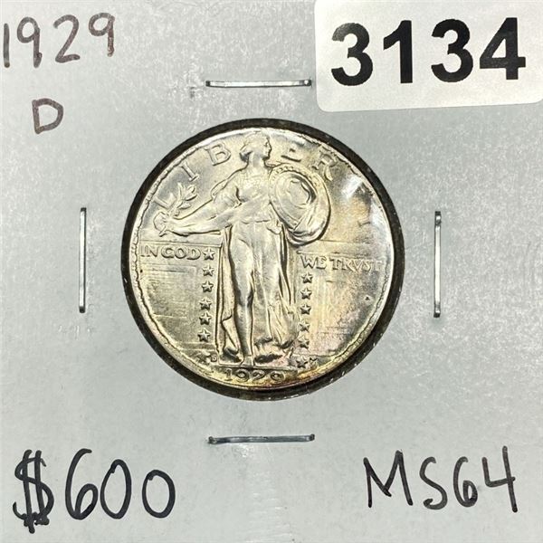 1929-D Standing Liberty Quarter -MS64