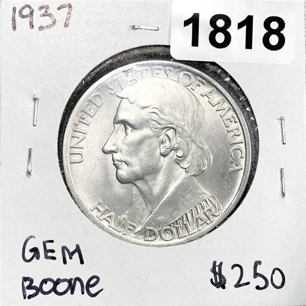 1937 Boone Half Dollar - GEM