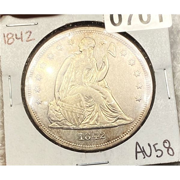 1842 Seated Liberty Dollar HIGH GRADE