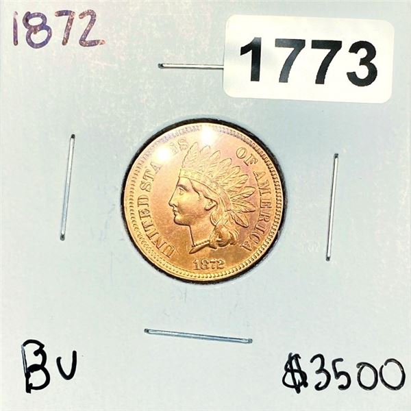 1872 Indian Head Cent - BU