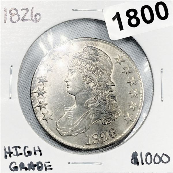 1826 Capped Bust Half Dollar - High Grade
