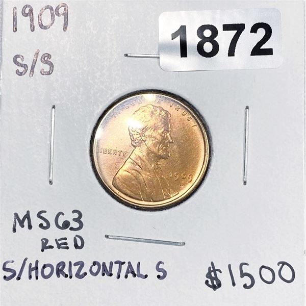 1909-S/S Wheat Cent -MS63 RD