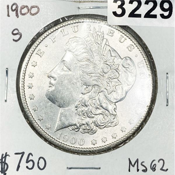 1900-S Morgan Silver Dollar -MS62