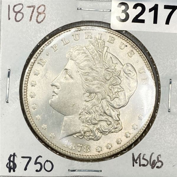 1878 Morgan Silver Dollar -MS65