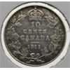 Image 1 : 1911 CANADA SILVER 10 CENT COIN