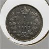Image 1 : 1887 SMALL CANADA SILVER 5 CENTS COIN