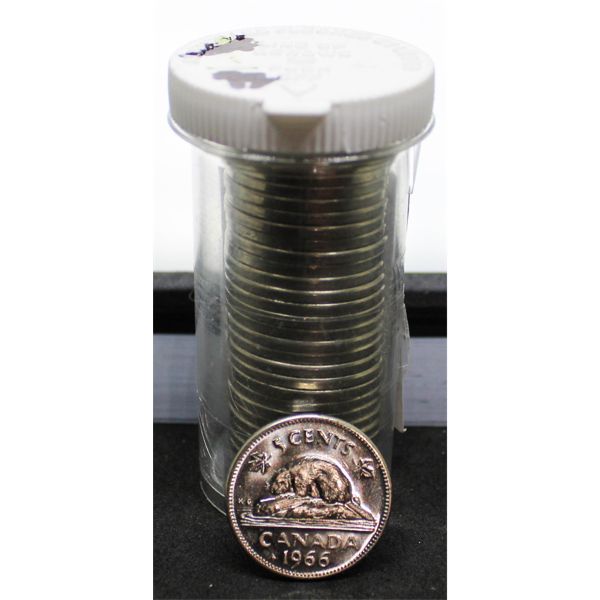 1966 UNC CANADA 5 CENT COINS 32 PIECES