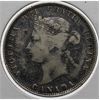 Image 2 : 1874 H CANADA SILVER 25 CENTS COIN