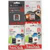 Image 1 : 4 ASST. SANDISK SD CARDS (2) X 64GB & (2) X 16GB