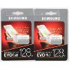 Image 1 : 2PK SAMSNG MICROSDXC UHS-1 CARD 128GB