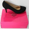 Image 1 : DREAMPAIRS TIFFANY STYLE BLACK SUEDE WOMENS SHOES