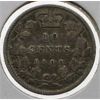 Image 1 : 1900 CANADA SILVER 10 CENTS COIN