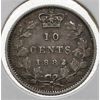 Image 1 : 1882 H CANADA SILVER 10 CENTS COIN