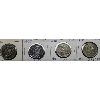 Image 1 : 1978 ROUND BEAD 1978 SQUARE BEAD CANADA 50 CENT COINS