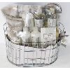 Image 1 : CRYSTAL WATERS SPA WHITE GINGER GIFT BASKET - 10PCE