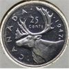 Image 1 : 1947 ML CANADA SILVER 25 CENTS COINS