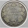 Image 1 : 1915 CANADA SILVER 25 CENTS COIN