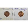 Image 1 : 1985 BLUNT 5 & 1985 POINTED 5 CANADA ONE CENT COINS