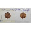 Image 1 : 1985 BLUNT 5 & 1985 POINTED 5 CANADA ONE CENT COINS