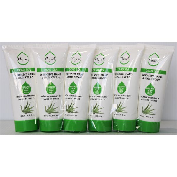 6 MYREL DEAD SEA W/ ALOE INTENSIVE HAND & NAIL CREAM