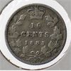 Image 1 : 1883 H CANADA SILVER 10 CENTS COIN