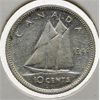 Image 1 : 1944 CANADA SILVER 10 CENTS COIN