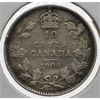 Image 1 : 1908 CANADA SILVER 10 CENTS COIN