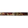 Image 1 : Black Stretchy Nylon Fabric with Copper and Gold Snake Skin