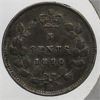 Image 1 : 1890 H CANADA SMALL SILVER 5 CENTS COIN
