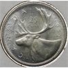 Image 1 : 1957 CANADA SILVER 25 CENTS COIN