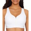 Image 1 : CHAMPION MOTION CONTROL FRONT ZIP SUPPORTS BRA,  SIZE 38C, WHITE