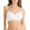 Image 1 : FRUIT OF THE LOOM WOMEN'S SEAMLESS WIRE FREE PUSH UP BRA,  SIZE 34B, WHITE