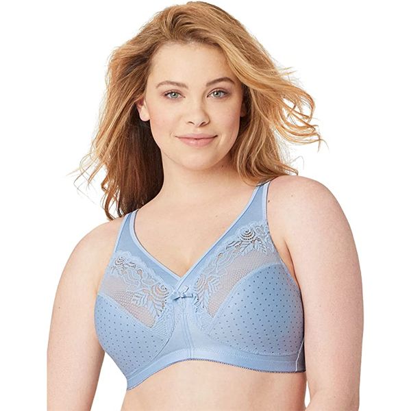 GLAMORISE WOMEN'S FULL FIGURE PLUS SIZE MAGICLIFT WIREFREE MINIMIZER BRA 