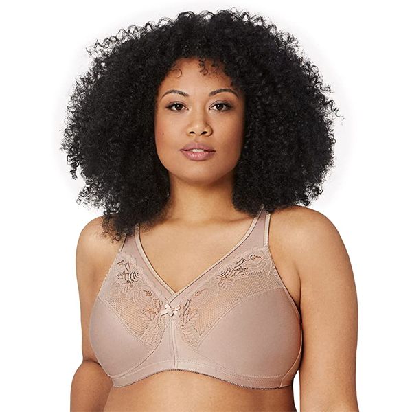 GLAMORISE WOMEN'S FULL FIGURE PLUS SIZE MAGICLIFT WIREFREE MINIMIZER BRA