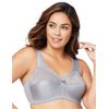 Image 1 : GLAMORISE WOMEN'S FULL FIGURE PLUS SIZE MAGICLIFT ORIGINAL SUPPORT BRA WIREFREE