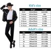 Image 3 : FOR KIS SZ L 71-90lb MJ MICHAEL JACKSON BILLIE JEAN JACKET SUIT DANCE COSPLAY COSTUME