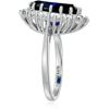 Image 2 : SIZE 6 AMAZON COLLECTION PLATINUM PLATED STERLING SILVER CELEBRITY "KATE" RING, AMZ PRICE $64