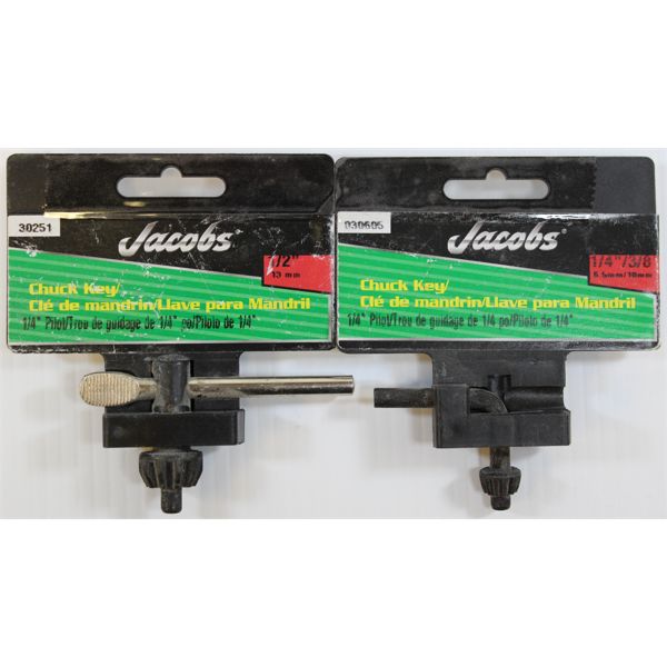 TWO NEW JACOBS CHUCK KEYS 