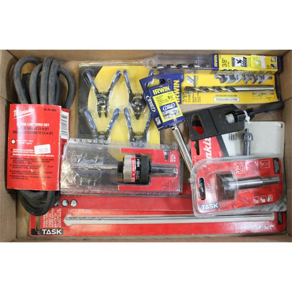 LARGE LOT OF ASSORTED TOOLS & BITS