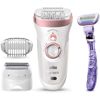 Image 2 : BRAUN EPILATOR HAIR REMOVAL FOR WOMEN ROSE-GOLD WHITE