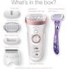 Image 4 : BRAUN EPILATOR HAIR REMOVAL FOR WOMEN ROSE-GOLD WHITE