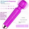 Image 2 : SEALED RECHARGEABLE CORDLESS ELECTRIC MASSAGE WAND WITH 25 POWERFUL MODES