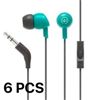 Image 1 : NEW 6 PCS WICKED AUDIO IN-EAR HEADPHONES WITH MICROPHONE
