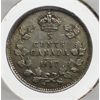 Image 1 : 1917 CANADA SMALL SILVER 5 CENTS COIN